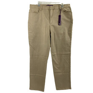 Gloria Vanderbilt Amanda Jeans Women Size 18 Tan Denim Tapered Leg High Rise Mom